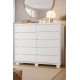 Cômoda Duetto 10 Gavetas - Branco