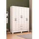 Guarda Roupa Casal Natal 6 Portas 2 Gavetas - Branco