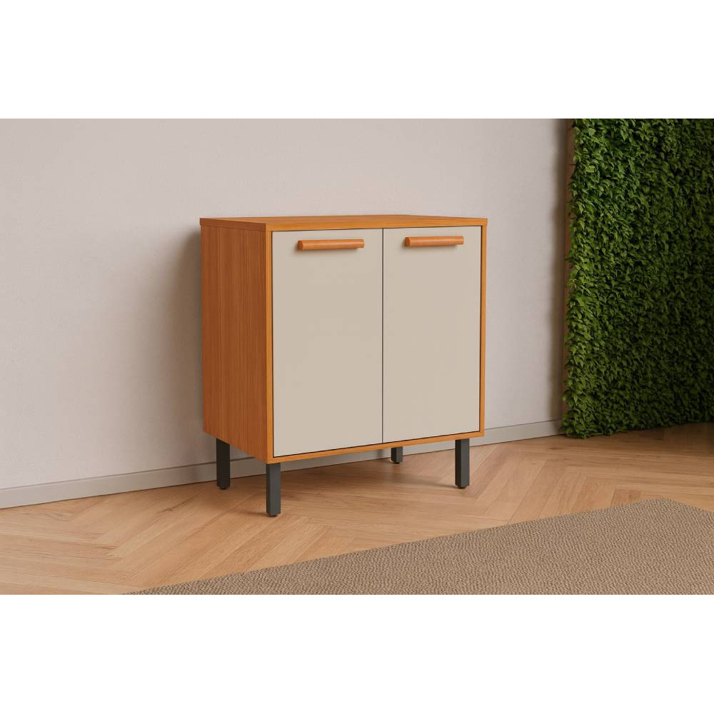 Balcão c/ 2 portas 80cm Napoles - Cinamomo/Off White