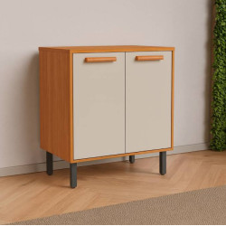 Balcão c/ 2 portas 80cm Napoles - Cinamomo/Off White