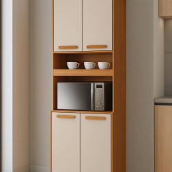 Paneleiro Torre quente Napoles 70cm 1 forno 4 portas - Cinamomo/Off White Paneleiro Torre quente Napoles 70cm 1 forno 4 portas - Cinamomo/Off White