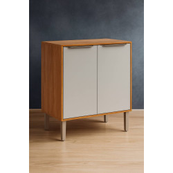 Balcão Divina 2 Portas 80cm - Cinamomo/Off White