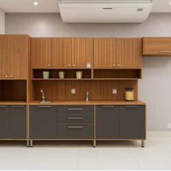 Cozinha Divina c/ 8 Peças - Cinamomo/Titanium Cozinha Divina c/ 8 Peças - Cinamomo/Titanium