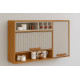 Armário Aéreo 120cm c/ 2 Portas Napoles - Cinamomo/Off White