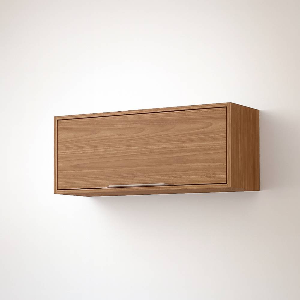 Aéreo Divina Geladeira 1 Porta Basculante  80cm - Freijó 