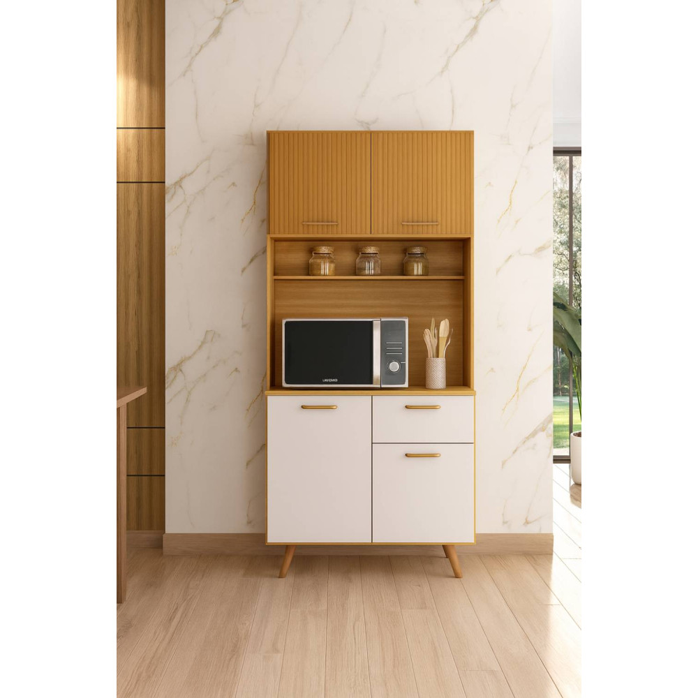 Kit Cozinha Compacta Izis- Freijo/Off White