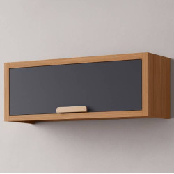 Aéreo Eloise 80 cm Geladeira Basculante  c/ 1porta - Freijó/Titanium Aéreo Eloise 80 cm Geladeira Basculante  c/ 1porta - Freijó/Titanium