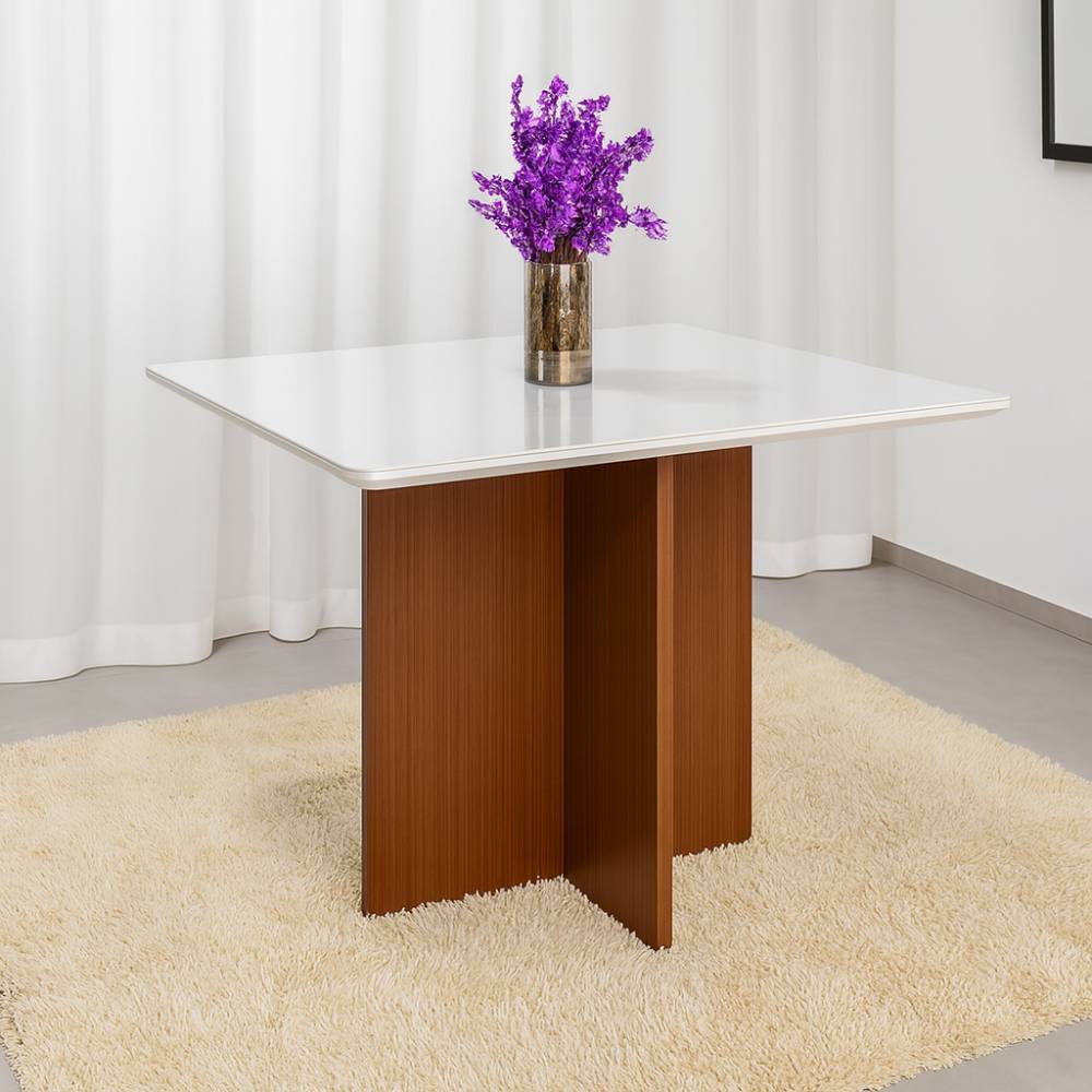 Mesa de Jantar Helo 120x90 - Freijo/Off White
