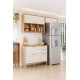 Cozinha Eloise c/ 3 Peças - Freijó/ Off White