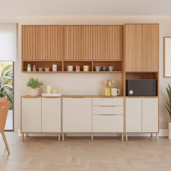 Cozinha Divina c/ 5 Peças -  Cinamomo/Off White Cozinha Divina c/ 5 Peças -  Cinamomo/Off White