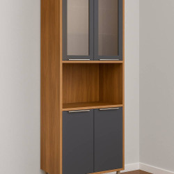 Paneleiro Torre quente Divina Reflecta 70cm 1 forno 4 porta - Cinamomo/Titanium Paneleiro Torre quente Divina Reflecta 70cm 1 forno 4 porta - Cinamomo/Titanium