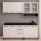 Armário Cozinha Florença c/ 4 Peças - Branco