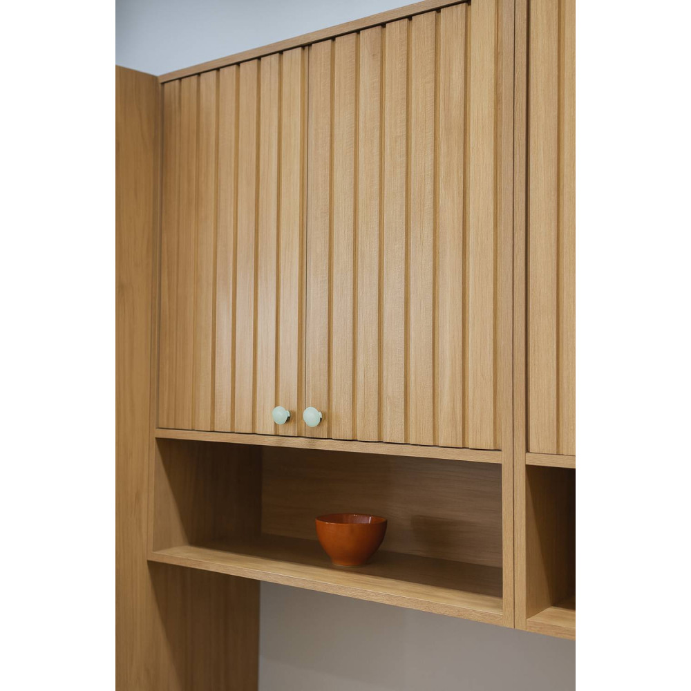 Armário Aéreo Divina com 2 Portas e Nichos 80cm - Cinamomo
