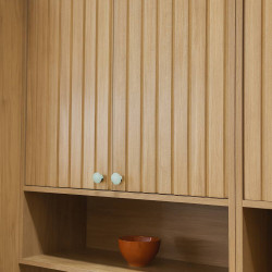 Armário Aéreo Divina com 2 Portas e Nichos 80cm - Cinamomo