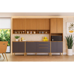 Cozinha Divina c/ 5 Peças - Cinamomo/Titanium