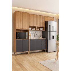 Cozinha Divina c/ 4 Peças - Cinamomo/Titanium