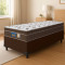 Cama Box Solteiro + Colchão Espuma Orthoface Polar 88x188x25 - Marrom