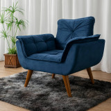 Poltrona Bella Decorativa - Azul