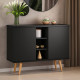 Aparador Buffet 2 Portas Infinity - Preto 