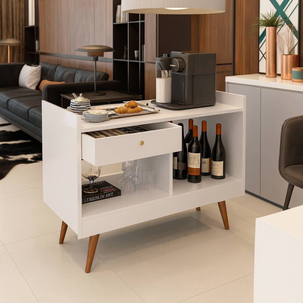 Aparador Buffet JB 4064 c/ Pés Palito - Jb Bechara - Perola