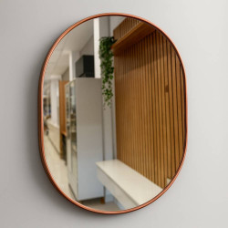 Espelho Arredondado 70x50 - Rose