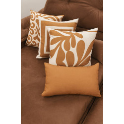 Kit com 4 Almofadas Decorativas Versalhes Cobre c/ Bege