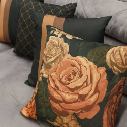 Kit com 4 Almofadas Decorativas Flores