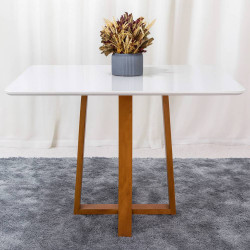 Mesa de Jantar Pedro 120x80 - Mel / Off White Mesa de Jantar Pedro 120x80 - Mel / Off White