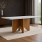 Mesa de Jantar Nevada 180x90cm Tampo Off White