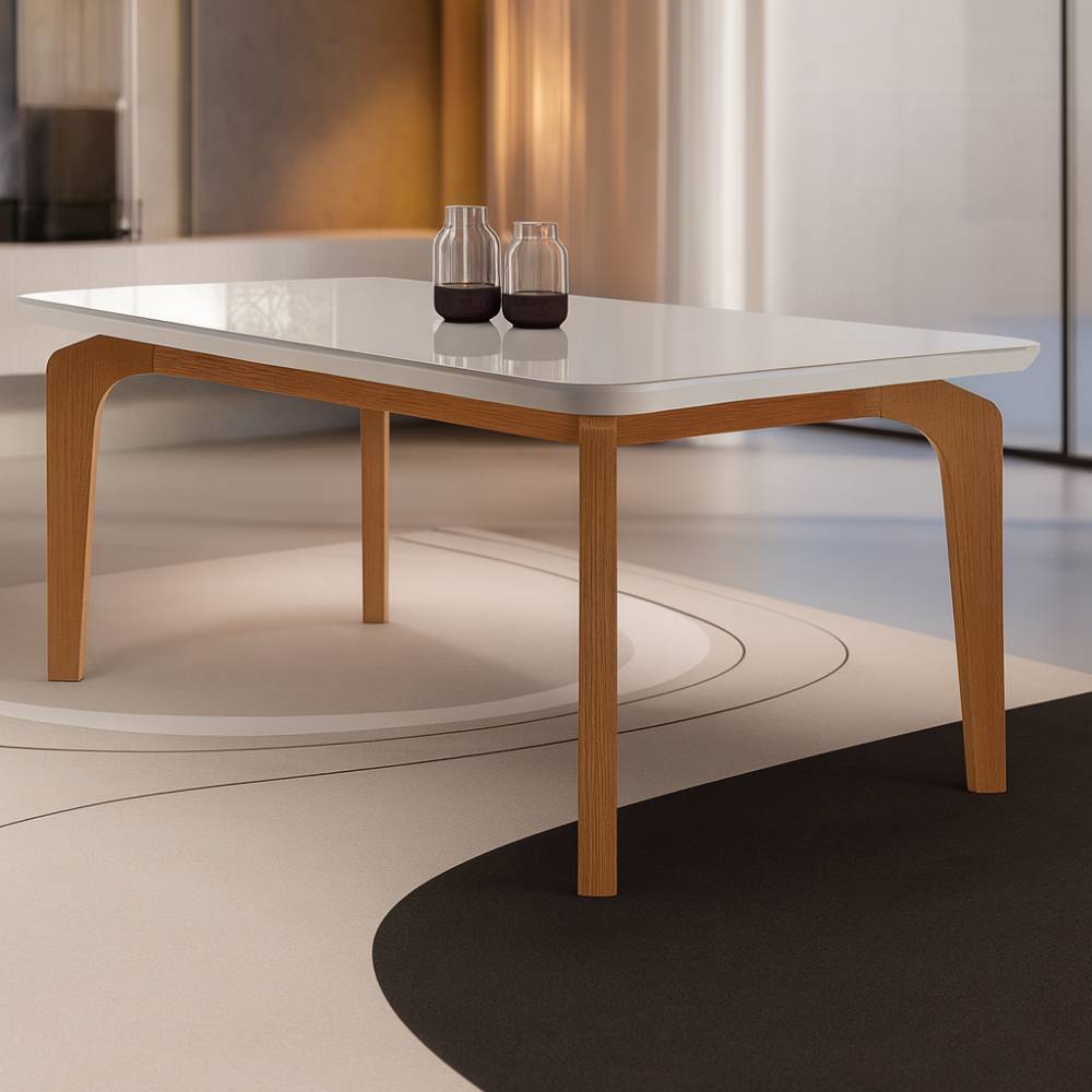 Mesa de Jantar Londrina 1.80cm Tampo Off White