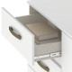 Cômoda Leme C/ Sapateira 4 Gavetas com 1 Porta - Branco