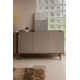 Aparador Buffet Jurere c/ 3 Portas - Freijó/off White Matte