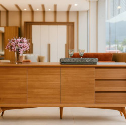 Aparador Buffet Vertex c/ 3 Portas - Naturalle