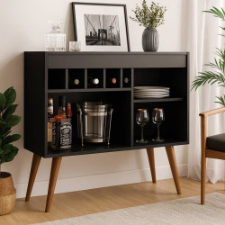 Aparador Buffet New Odin - Preto Aparador Buffet New Odin - Preto