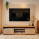 Home Theater Jordão para TVs de até 75 Polegadas - Off White/Freijó