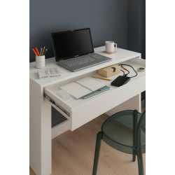 Escrivaninha Facility c/ 1 Gaveta - Demóbile - Branco Escrivaninha Facility c/ 1 Gaveta - Demóbile - Branco