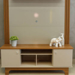 Estante Home Balsamo  para Tvs até 65" - Cinamomo/ Off White Estante Home Balsamo  para Tvs até 65" - Cinamomo/ Off White