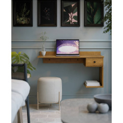 Escrivaninha Suspensa 1 Gaveta - E.J - Freijó Escrivaninha Suspensa 1 Gaveta - E.J - Freijó