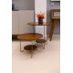 Conjunto Mesa de Centro e Lateral Liz - Freijó