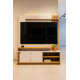 Estante Home Jurerê 1.5  para TVs de até 65" - OFF WHITE MATTE / FREIJO