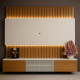 Home Soberano Reflecta 260cm c/ Led  para Tv até 85 " -  Naturale/Off White