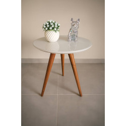 Mesa de Apoio Laqueada - Off White