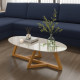 Mesa de Centro Classic - Off White/ Amendoa