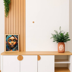 Rack Buriti 1.8 com Painel Boto 1.8 para TVs até 70 ″  c/ Led - Off White/Nature Rack Buriti 1.8 com Painel Boto 1.8 para TVs até 70 ″  c/ Led - Off White/Nature