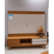 Rack Veneza com Painel Nilo para TVs até 75″ - Freijó/off White Matte 