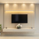 Painel Home Nobre Ripado 228.8 cm c/ Led para Tv até 85" - Off White Painel Home Nobre Ripado 228.8 cm c/ Led para Tv até 85" - Off White