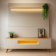 Rack Nobre Com Painel Royal 2.2 c/ Led para TV até 75 " - Off White/ Naturale 
