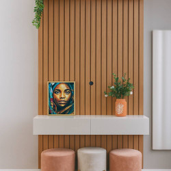 Conjunto Painel Ripado 1412 e Nicho Niágara 1361 - Freijó / Off White Matte Conjunto Painel Ripado 1412 e Nicho Niágara 1361 - Freijó / Off White Matte