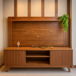 Rack com Painel Trunfo para Tvs até 70" - Cinamomo  Rack com Painel Trunfo para Tvs até 70" - Cinamomo
