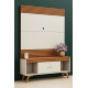 Rack Sevilha c/ Painel Sevilha para Tvs até 65" - Naturalle/ Off White